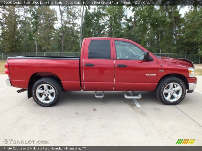 Inferno Red Crystal Pearl / Medium Slate Gray 2008 Dodge Ram 1500 Lone Star Edition Quad Cab