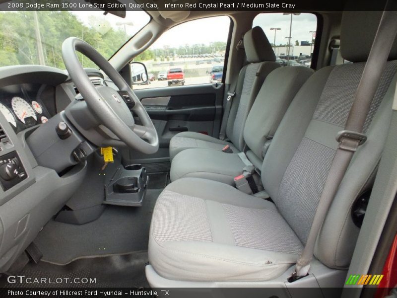 Inferno Red Crystal Pearl / Medium Slate Gray 2008 Dodge Ram 1500 Lone Star Edition Quad Cab