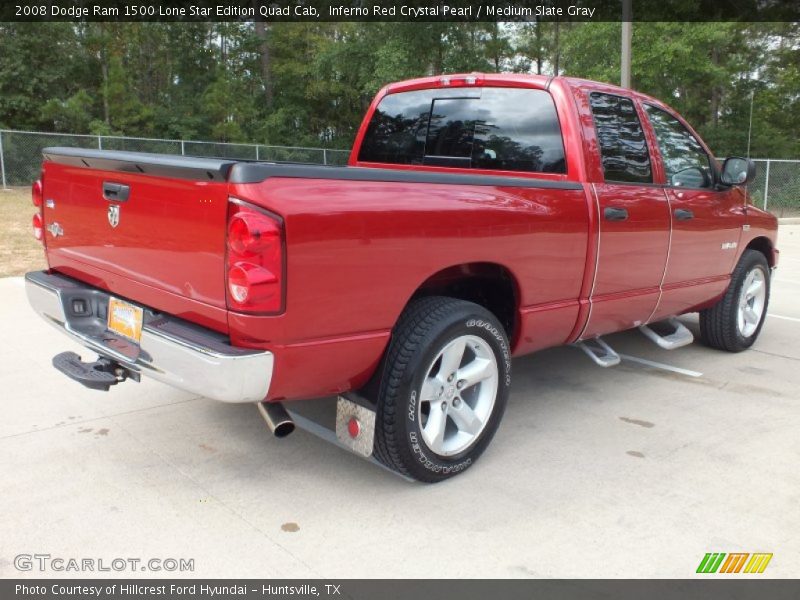 Inferno Red Crystal Pearl / Medium Slate Gray 2008 Dodge Ram 1500 Lone Star Edition Quad Cab