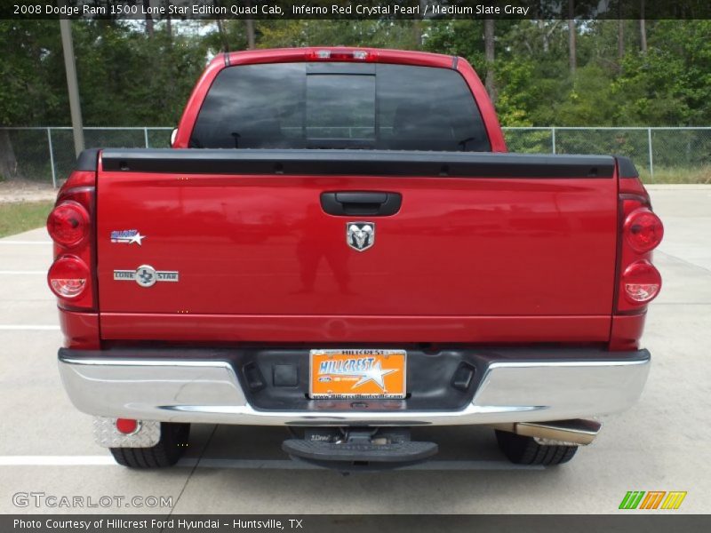 Inferno Red Crystal Pearl / Medium Slate Gray 2008 Dodge Ram 1500 Lone Star Edition Quad Cab