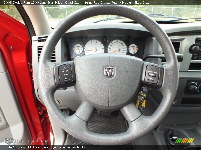 Inferno Red Crystal Pearl / Medium Slate Gray 2008 Dodge Ram 1500 Lone Star Edition Quad Cab