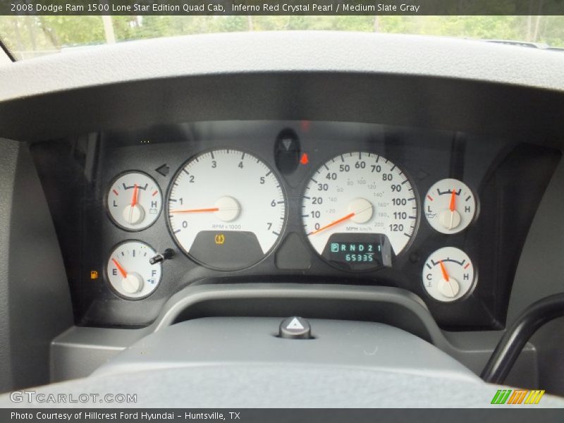 Inferno Red Crystal Pearl / Medium Slate Gray 2008 Dodge Ram 1500 Lone Star Edition Quad Cab