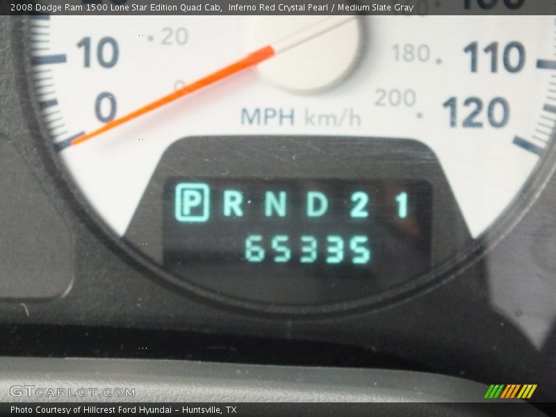 Inferno Red Crystal Pearl / Medium Slate Gray 2008 Dodge Ram 1500 Lone Star Edition Quad Cab