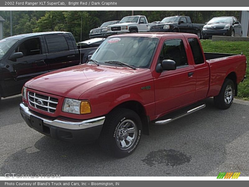 Bright Red / Dark Graphite 2002 Ford Ranger XLT SuperCab