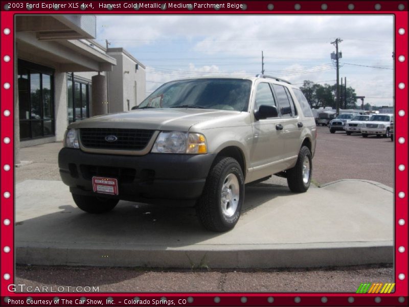 Harvest Gold Metallic / Medium Parchment Beige 2003 Ford Explorer XLS 4x4
