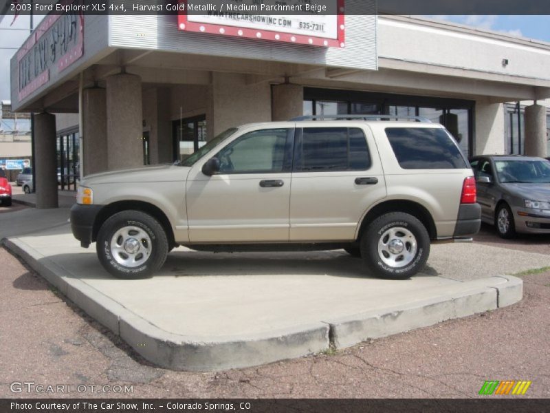 Harvest Gold Metallic / Medium Parchment Beige 2003 Ford Explorer XLS 4x4