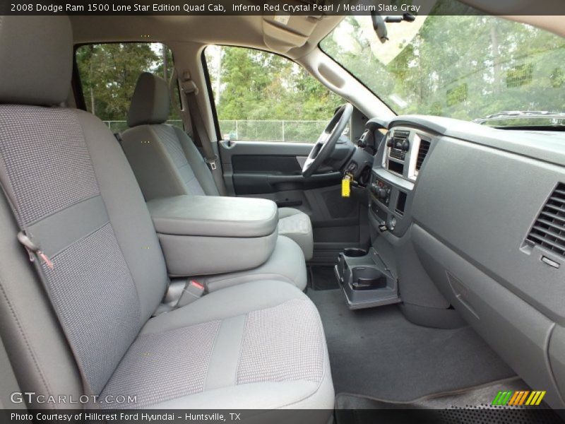 Inferno Red Crystal Pearl / Medium Slate Gray 2008 Dodge Ram 1500 Lone Star Edition Quad Cab