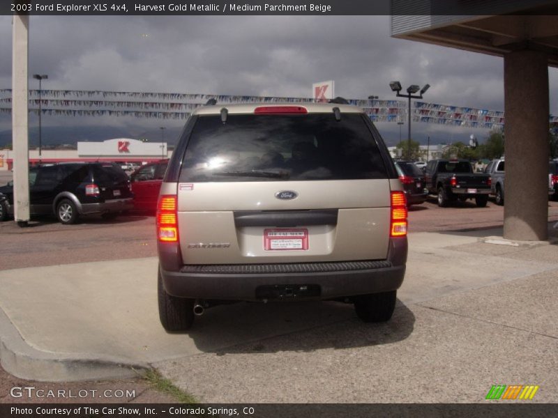 Harvest Gold Metallic / Medium Parchment Beige 2003 Ford Explorer XLS 4x4