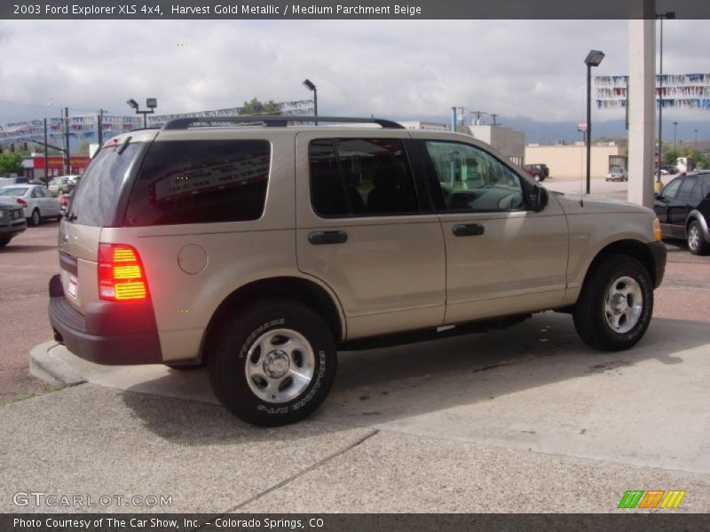 Harvest Gold Metallic / Medium Parchment Beige 2003 Ford Explorer XLS 4x4