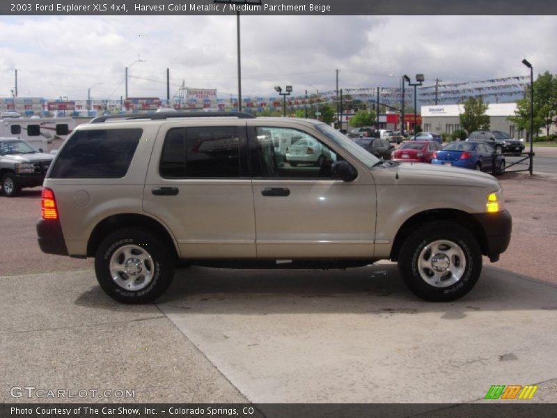 Harvest Gold Metallic / Medium Parchment Beige 2003 Ford Explorer XLS 4x4