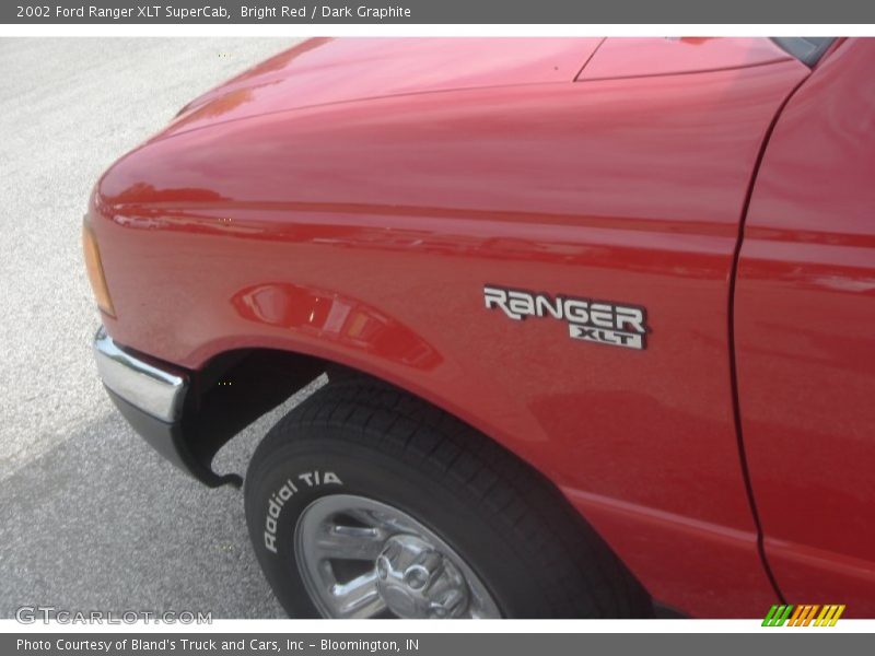 Bright Red / Dark Graphite 2002 Ford Ranger XLT SuperCab
