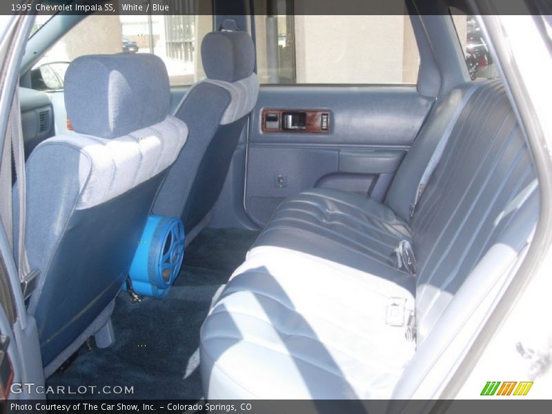 White / Blue 1995 Chevrolet Impala SS