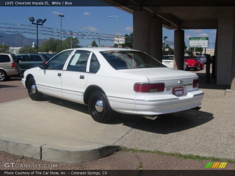 White / Blue 1995 Chevrolet Impala SS