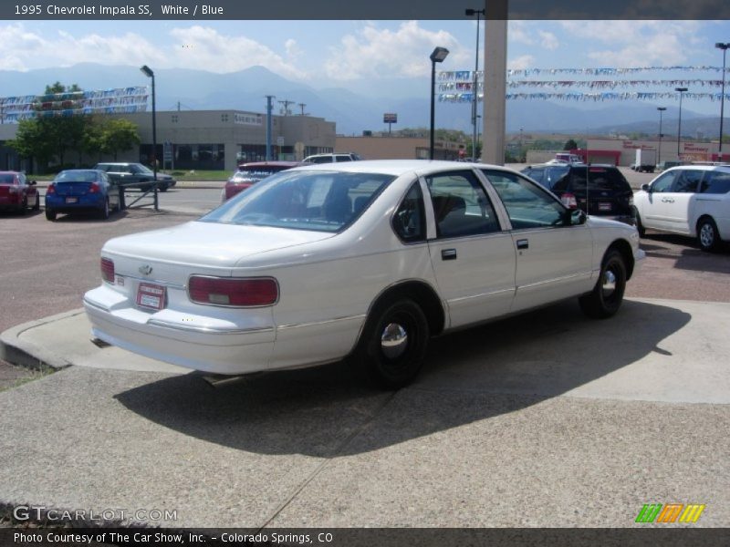 White / Blue 1995 Chevrolet Impala SS