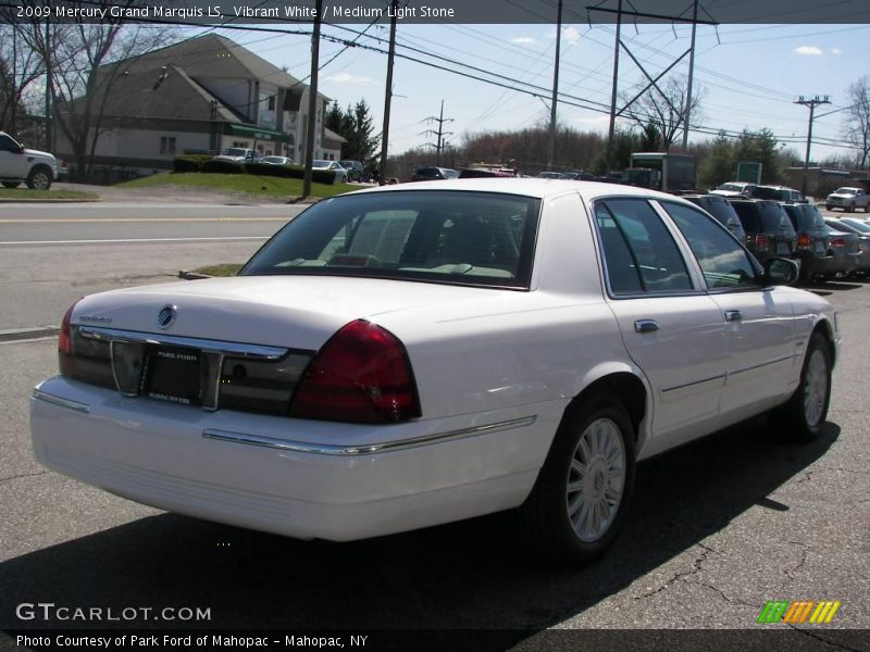 Vibrant White / Medium Light Stone 2009 Mercury Grand Marquis LS
