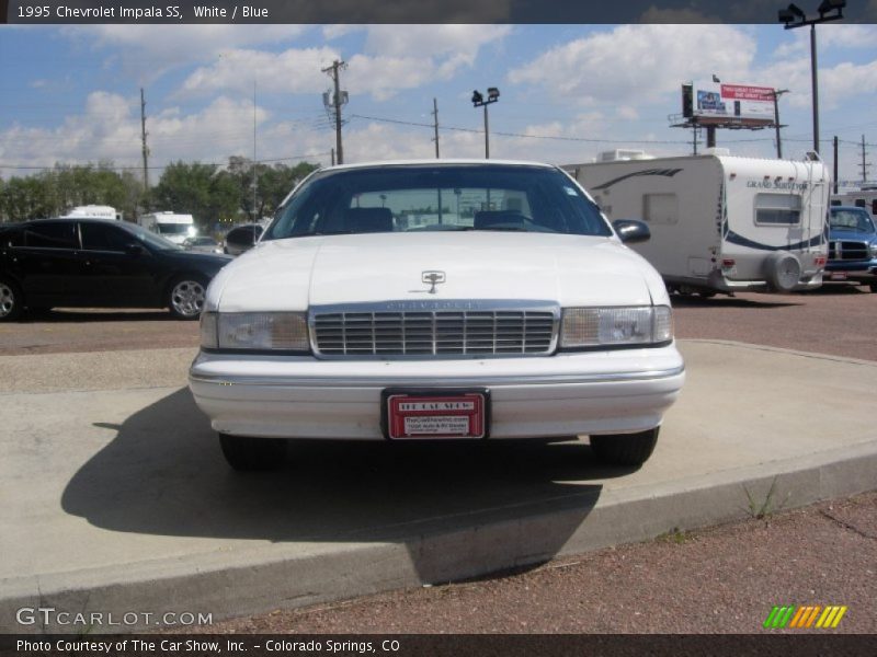 White / Blue 1995 Chevrolet Impala SS