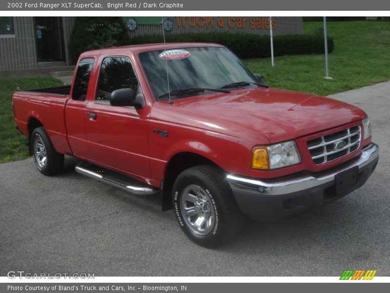 Bright Red / Dark Graphite 2002 Ford Ranger XLT SuperCab