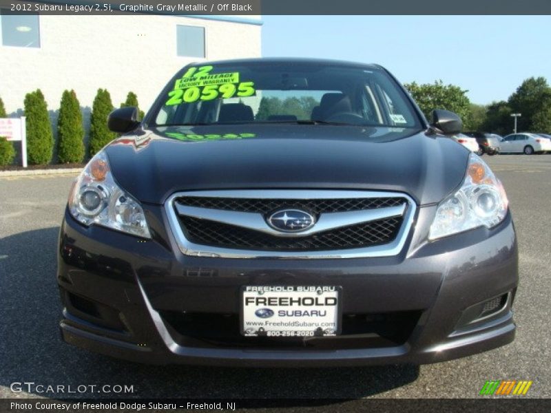 Graphite Gray Metallic / Off Black 2012 Subaru Legacy 2.5i
