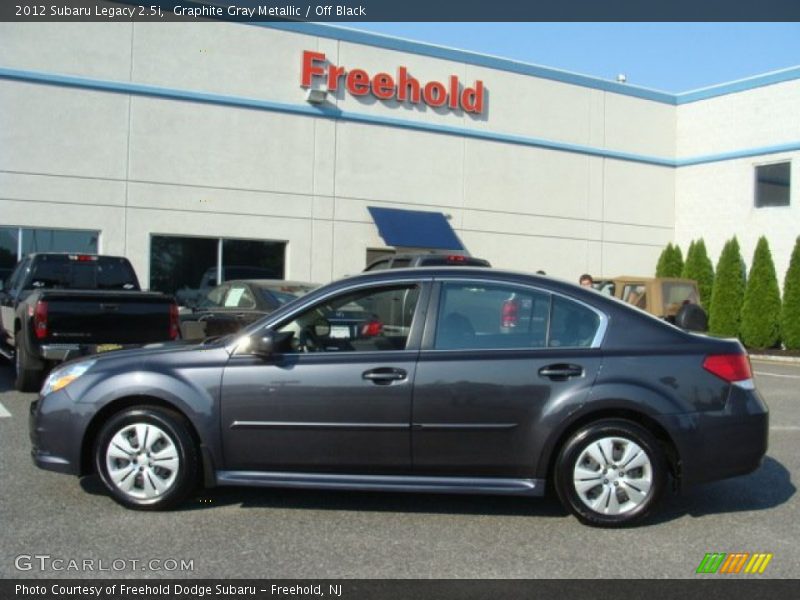 Graphite Gray Metallic / Off Black 2012 Subaru Legacy 2.5i