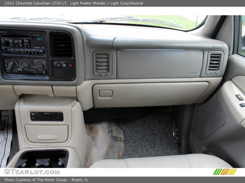Light Pewter Metallic / Light Gray/Neutral 2001 Chevrolet Suburban 1500 LT