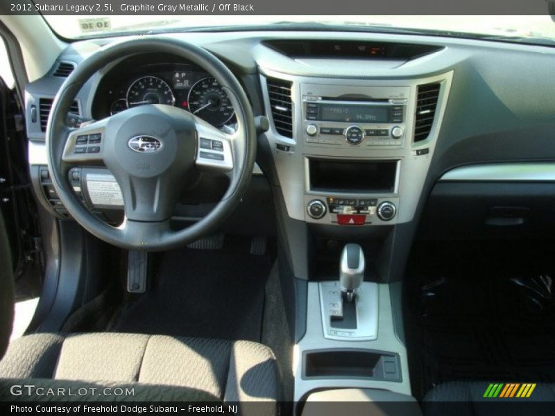 Graphite Gray Metallic / Off Black 2012 Subaru Legacy 2.5i