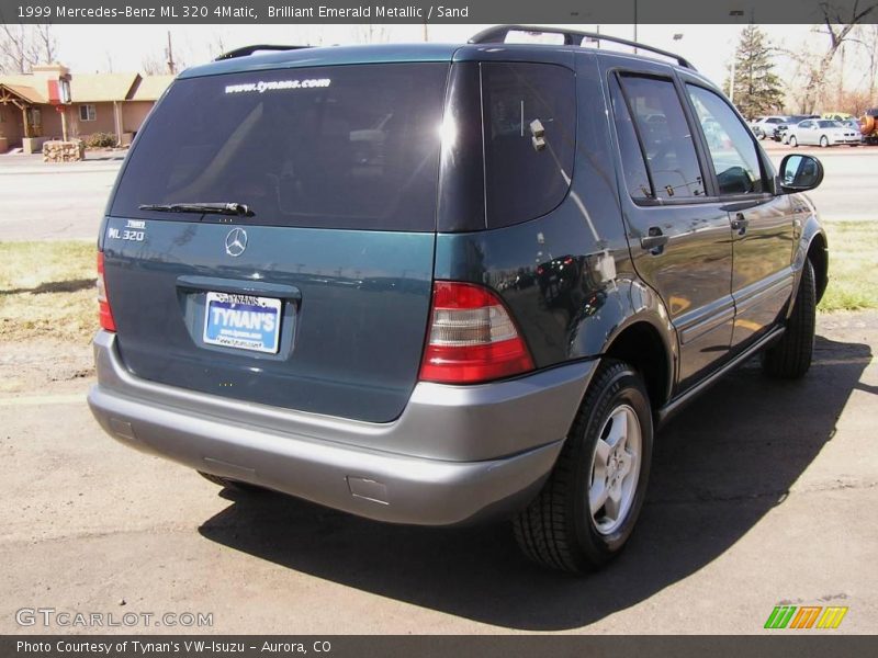 Brilliant Emerald Metallic / Sand 1999 Mercedes-Benz ML 320 4Matic