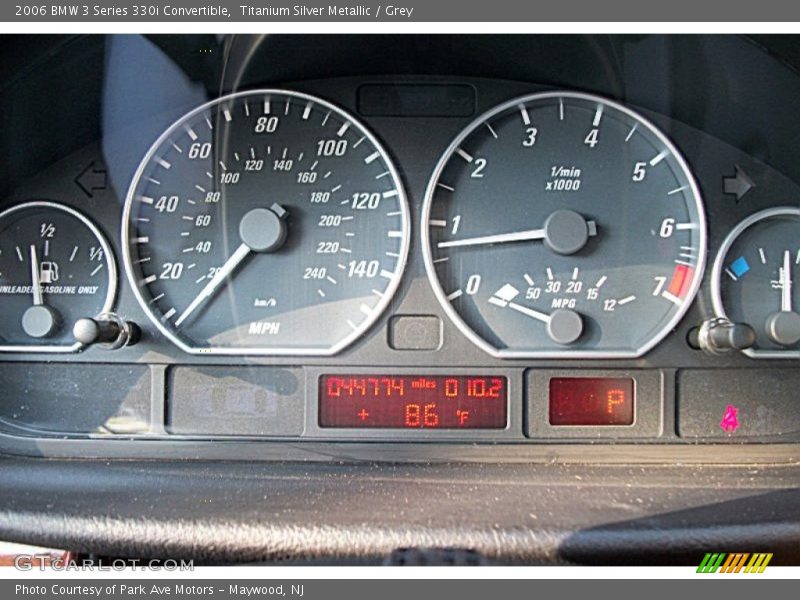 Titanium Silver Metallic / Grey 2006 BMW 3 Series 330i Convertible