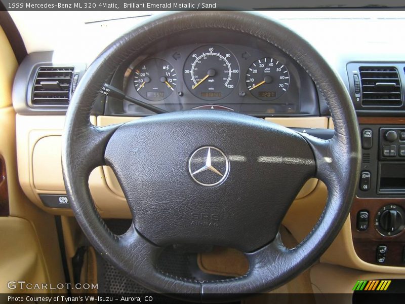 Brilliant Emerald Metallic / Sand 1999 Mercedes-Benz ML 320 4Matic