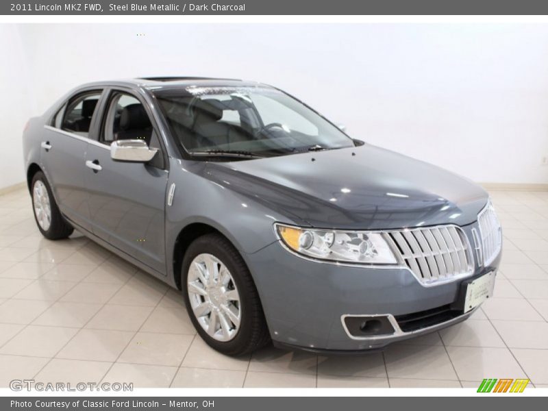 Steel Blue Metallic / Dark Charcoal 2011 Lincoln MKZ FWD