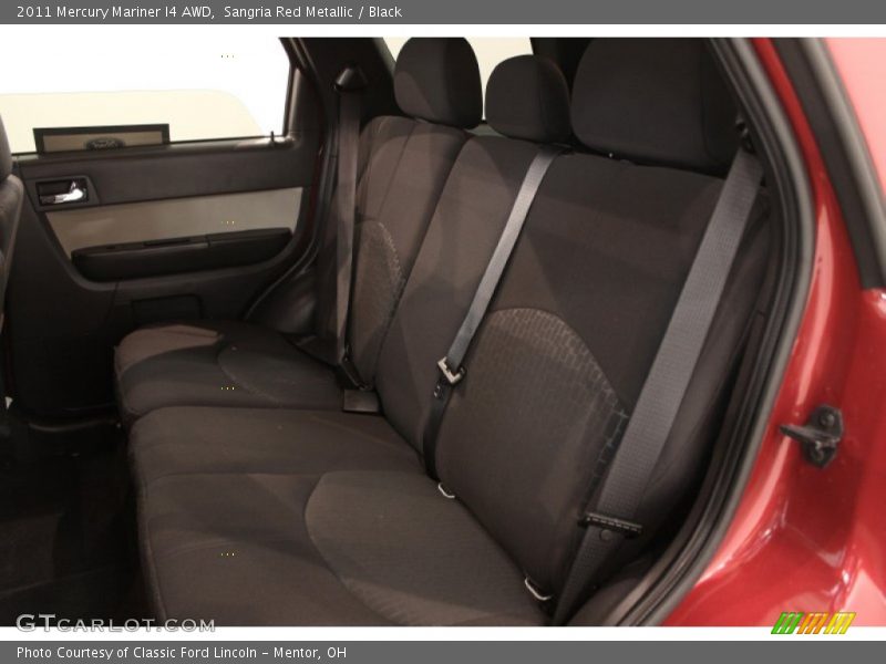 Sangria Red Metallic / Black 2011 Mercury Mariner I4 AWD