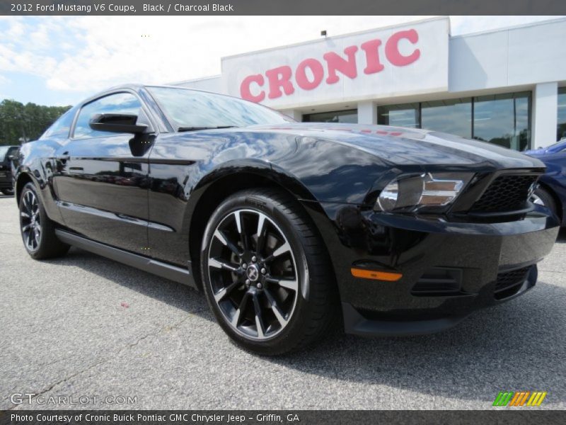 Black / Charcoal Black 2012 Ford Mustang V6 Coupe