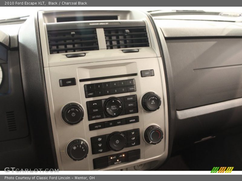 Black / Charcoal Black 2010 Ford Escape XLT