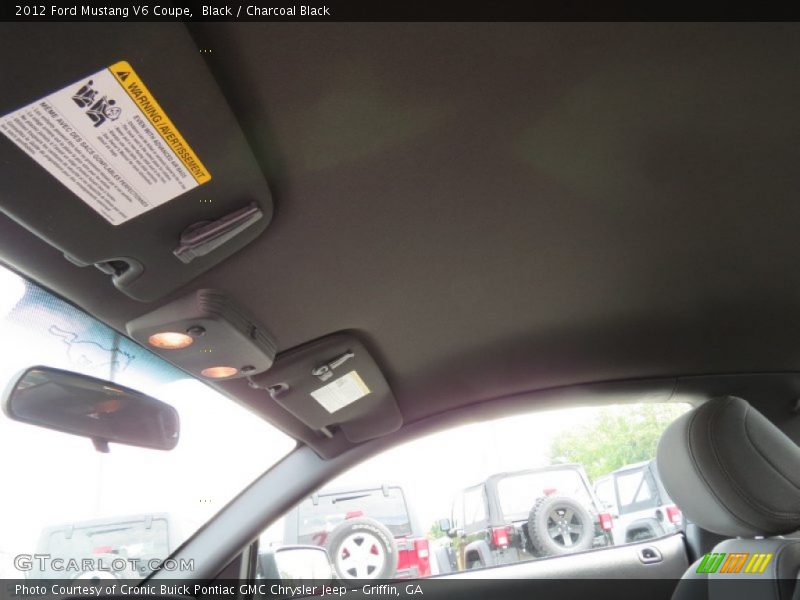 Black / Charcoal Black 2012 Ford Mustang V6 Coupe