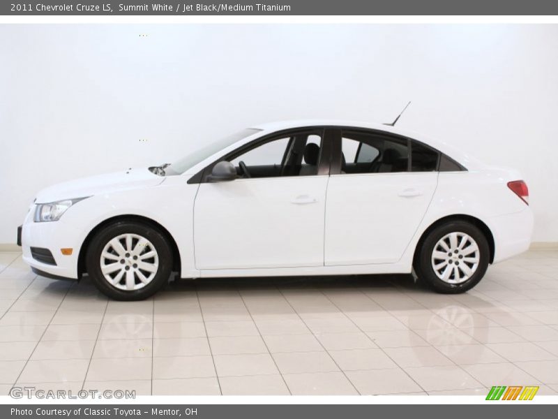 Summit White / Jet Black/Medium Titanium 2011 Chevrolet Cruze LS