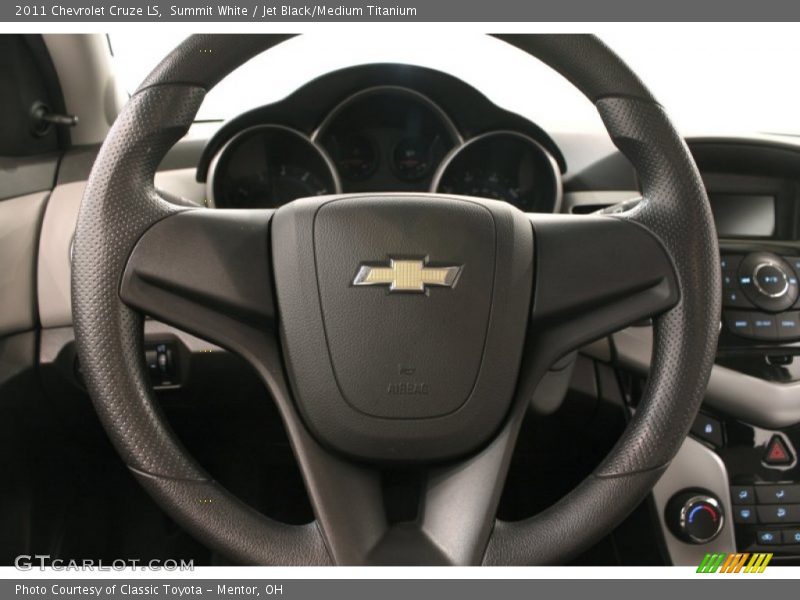 Summit White / Jet Black/Medium Titanium 2011 Chevrolet Cruze LS