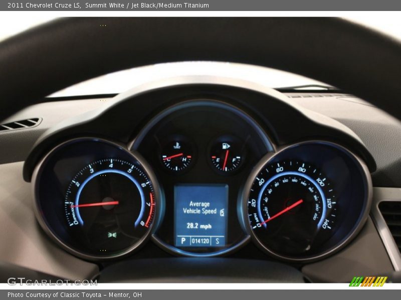 Summit White / Jet Black/Medium Titanium 2011 Chevrolet Cruze LS
