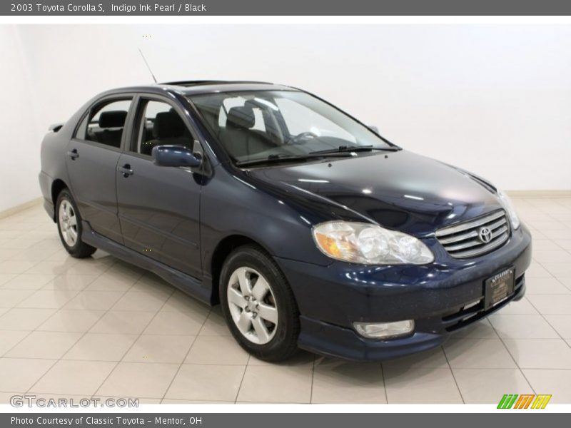 Indigo Ink Pearl / Black 2003 Toyota Corolla S