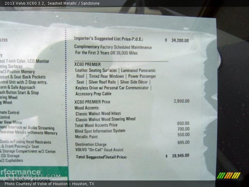 Seashell Metallic / Sandstone 2013 Volvo XC60 3.2