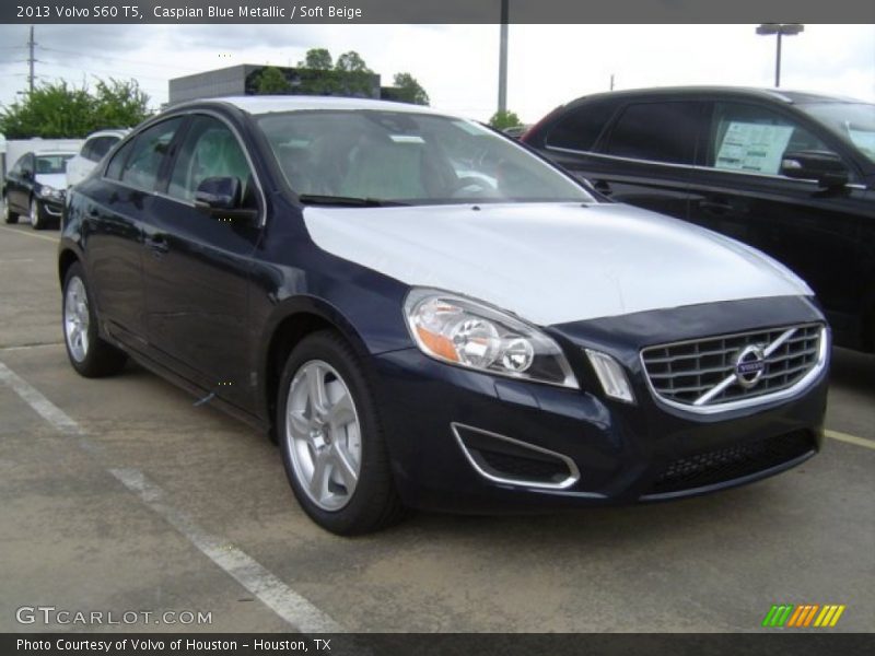 Caspian Blue Metallic / Soft Beige 2013 Volvo S60 T5
