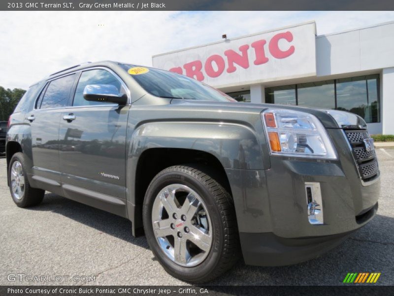 Gray Green Metallic / Jet Black 2013 GMC Terrain SLT