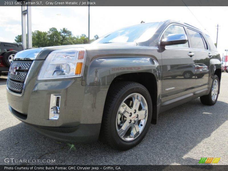 Gray Green Metallic / Jet Black 2013 GMC Terrain SLT