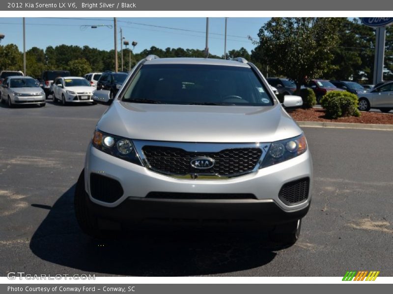 Bright Silver / Black 2012 Kia Sorento LX V6
