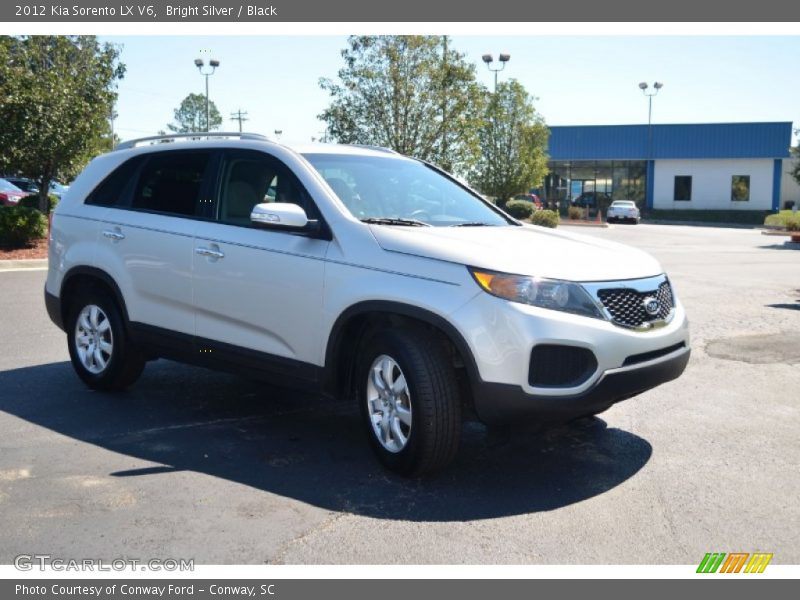 Bright Silver / Black 2012 Kia Sorento LX V6