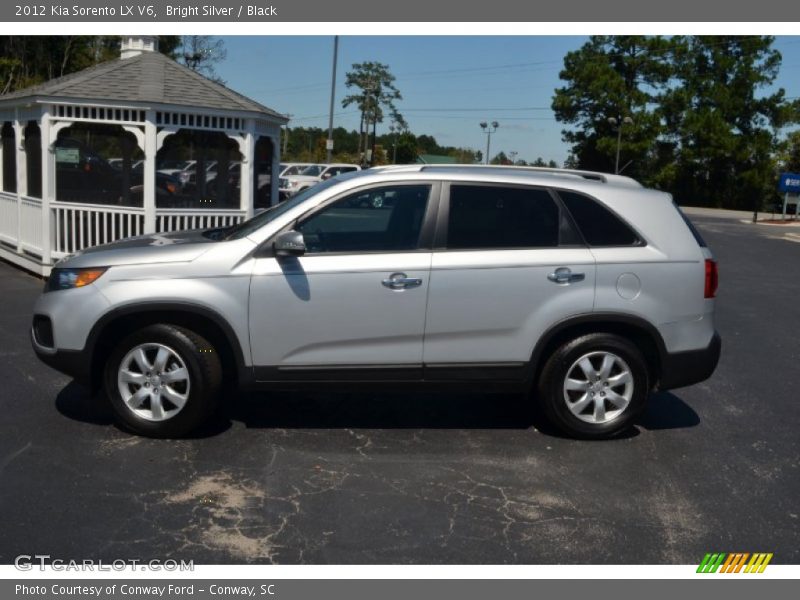 Bright Silver / Black 2012 Kia Sorento LX V6