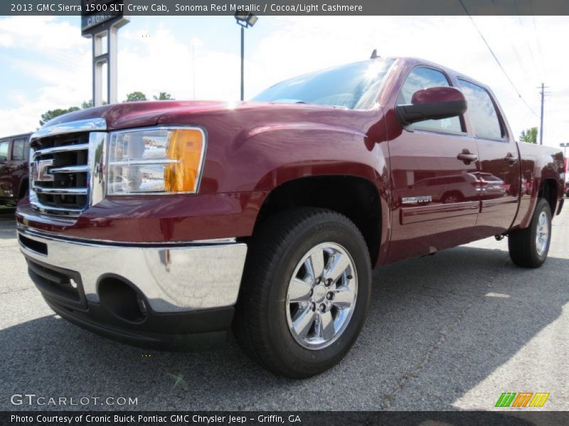 Sonoma Red Metallic / Cocoa/Light Cashmere 2013 GMC Sierra 1500 SLT Crew Cab