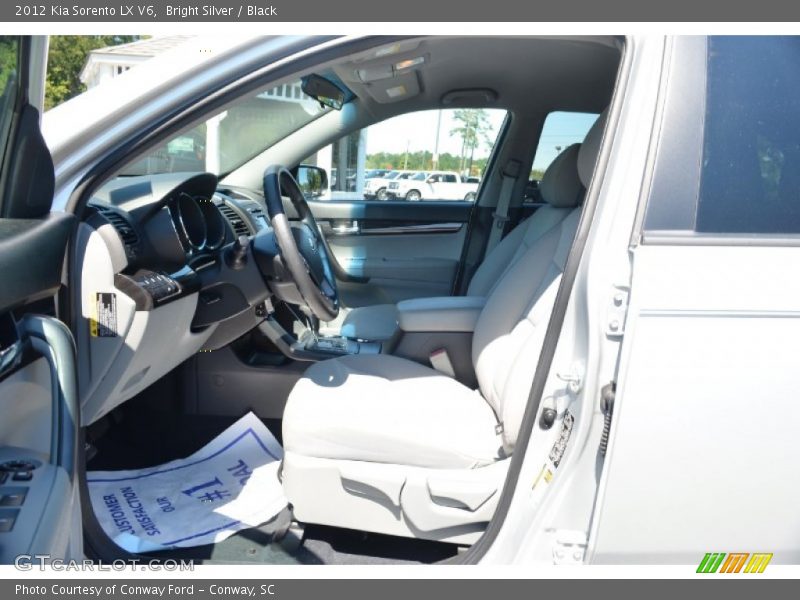 Bright Silver / Black 2012 Kia Sorento LX V6
