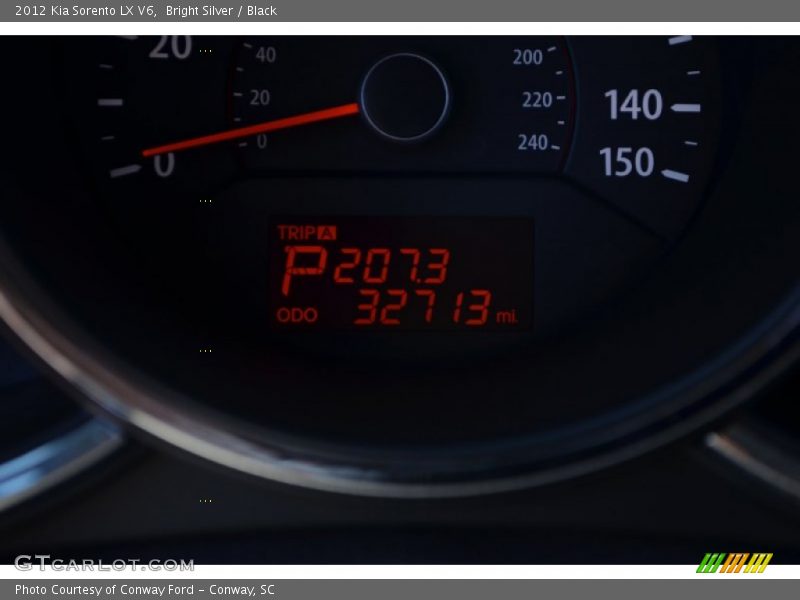 Bright Silver / Black 2012 Kia Sorento LX V6