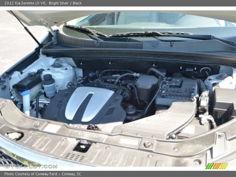 Bright Silver / Black 2012 Kia Sorento LX V6