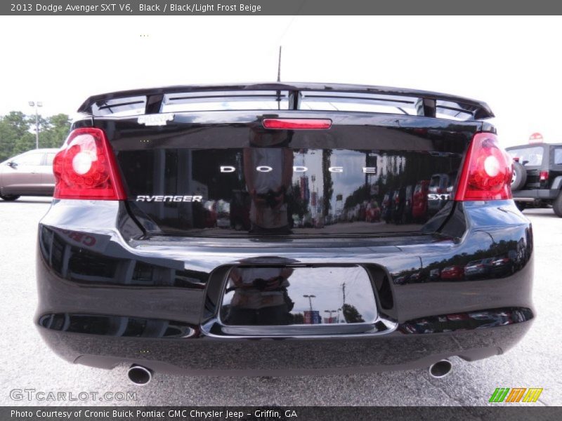 Black / Black/Light Frost Beige 2013 Dodge Avenger SXT V6