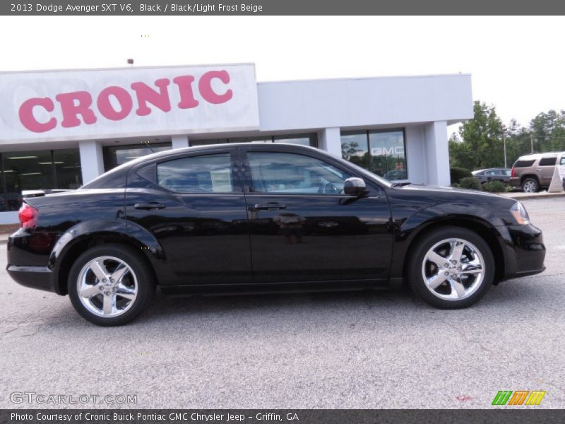 Black / Black/Light Frost Beige 2013 Dodge Avenger SXT V6
